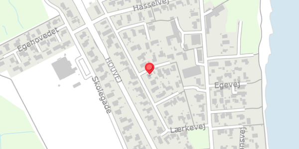 Trafikstøjkort på Lærkevej 24, 8300 Odder