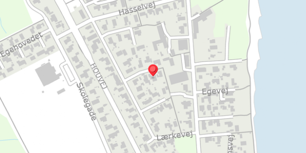 Trafikstøjkort på Lærkevej 28, 8300 Odder