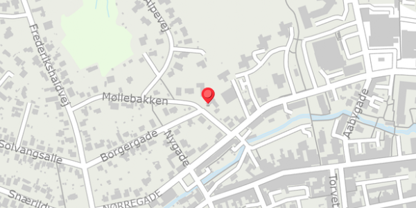 Trafikstøjkort på Møllebakken 2, 8300 Odder