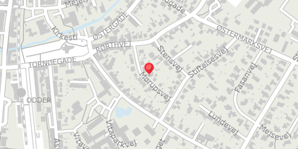 Trafikstøjkort på Mørupsvej 7, 8300 Odder