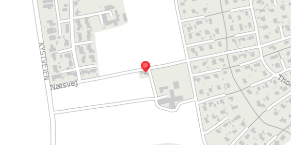 Trafikstøjkort på Næsvej 2, 8300 Odder