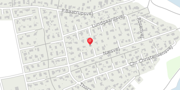 Trafikstøjkort på Næsvej 54, 8300 Odder