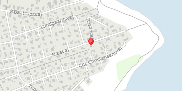 Trafikstøjkort på Næsvej 77, . , 8300 Odder