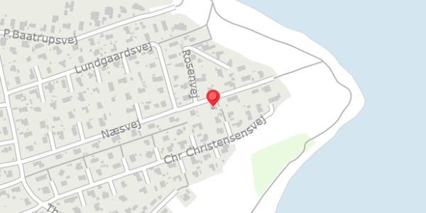 Trafikstøjkort på Næsvej 81, 8300 Odder