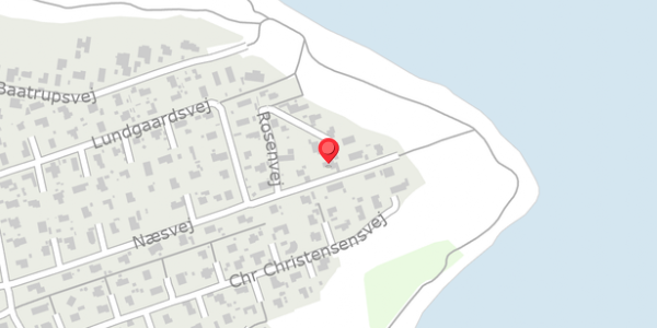 Trafikstøjkort på Næsvej 82, 8300 Odder