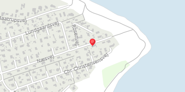 Trafikstøjkort på Næsvej 83, 8300 Odder