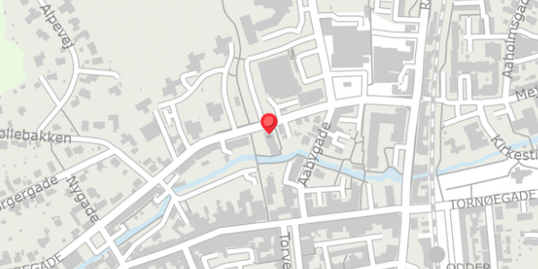 Trafikstøjkort på Nørregade 13, 1. th, 8300 Odder