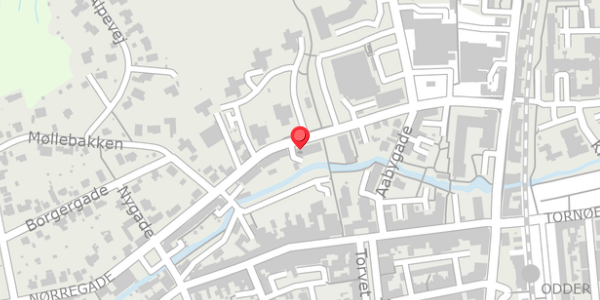 Trafikstøjkort på Nørregade 21, 2. tv, 8300 Odder