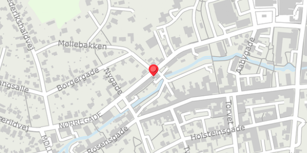 Trafikstøjkort på Nørregade 35A, 8300 Odder