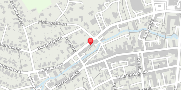 Trafikstøjkort på Nørregade 39A, 8300 Odder