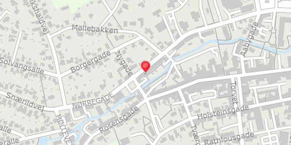 Trafikstøjkort på Nørregade 45A, 8300 Odder