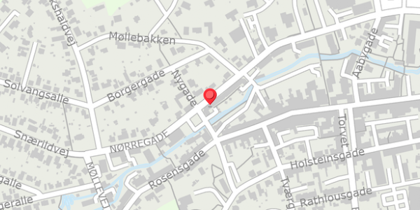 Trafikstøjkort på Nørregade 47A, 8300 Odder
