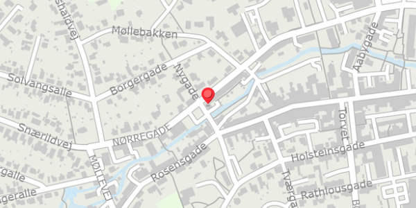Trafikstøjkort på Nørregade 49B, 8300 Odder
