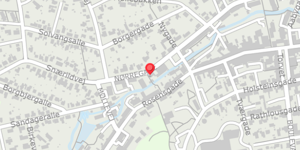Trafikstøjkort på Nørregade 57B, 8300 Odder