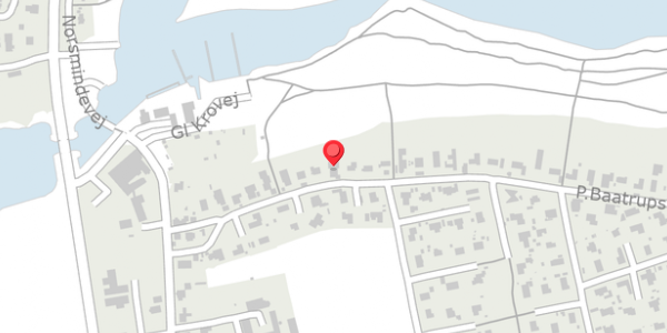 Trafikstøjkort på P.Baatrupsvej 17, . , 8300 Odder