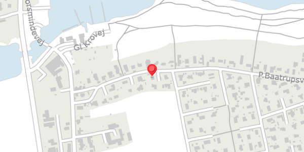 Trafikstøjkort på P.Baatrupsvej 20, . , 8300 Odder
