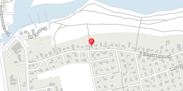 Trafikstøjkort på P.Baatrupsvej 25, . , 8300 Odder