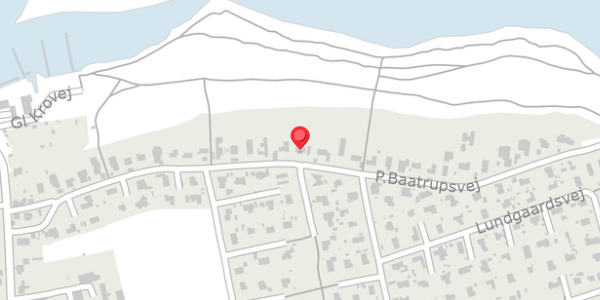 Trafikstøjkort på P.Baatrupsvej 35, . , 8300 Odder