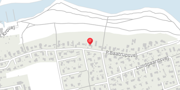 Trafikstøjkort på P.Baatrupsvej 37, . , 8300 Odder