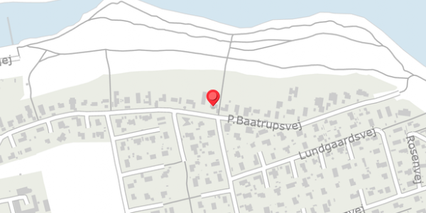 Trafikstøjkort på P.Baatrupsvej 41, . , 8300 Odder