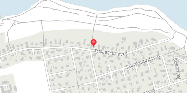 Trafikstøjkort på P.Baatrupsvej 43, . , 8300 Odder