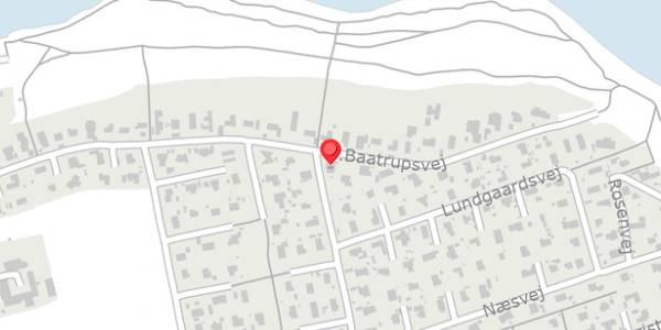 Trafikstøjkort på P.Baatrupsvej 50, 8300 Odder