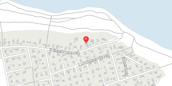 Trafikstøjkort på P.Baatrupsvej 59, . , 8300 Odder