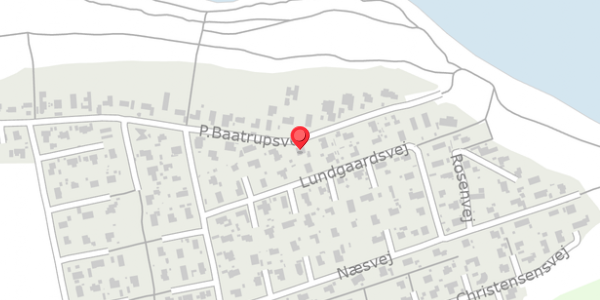 Trafikstøjkort på P.Baatrupsvej 60, . , 8300 Odder