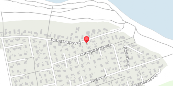 Trafikstøjkort på P.Baatrupsvej 62, . , 8300 Odder