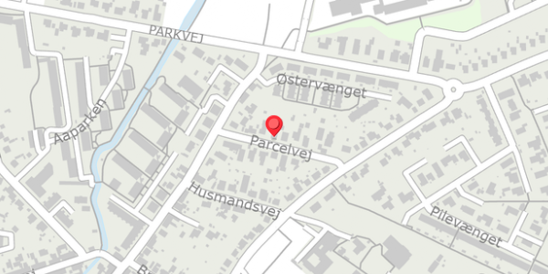Trafikstøjkort på Parcelvej 14, 8300 Odder