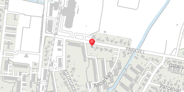 Trafikstøjkort på Parkvej 14, 8300 Odder