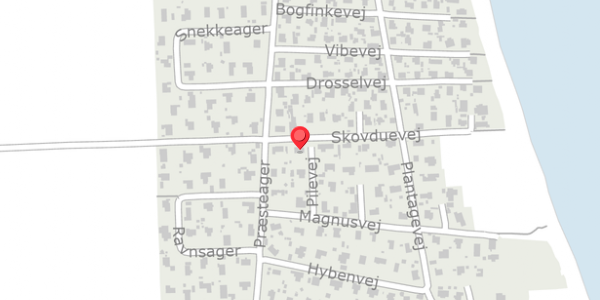 Trafikstøjkort på Pilevej 2, 8300 Odder