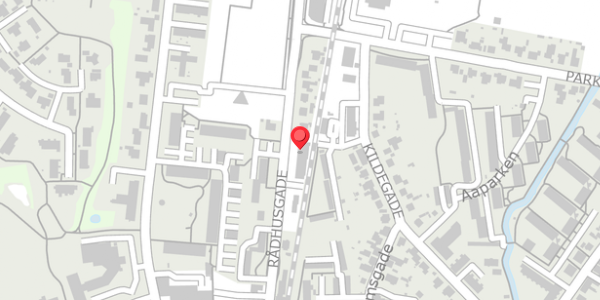 Trafikstøjkort på Rådhusgade 40, 8300 Odder