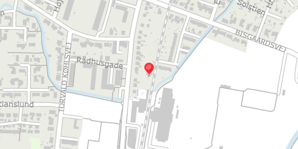 Trafikstøjkort på Rådhusgade 66, 8300 Odder
