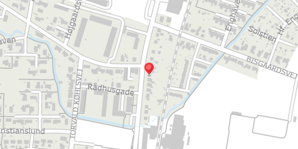 Trafikstøjkort på Rådhusgade 76, 8300 Odder