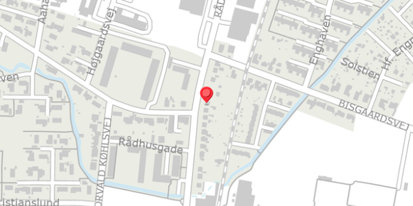 Trafikstøjkort på Rådhusgade 82, 8300 Odder
