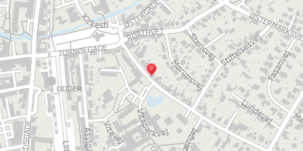 Trafikstøjkort på Randlevvej 15, 8300 Odder