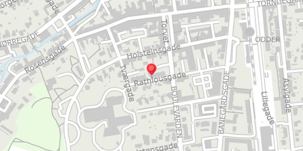 Trafikstøjkort på Rathlousgade 18, . , 8300 Odder