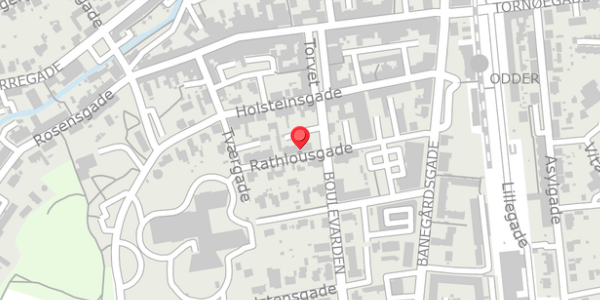Trafikstøjkort på Rathlousgade 30, . , 8300 Odder