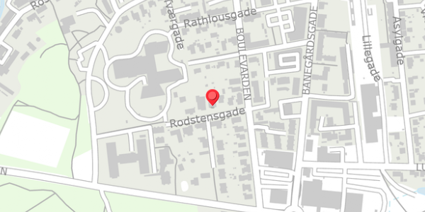 Trafikstøjkort på Rodstensgade 8, 8300 Odder