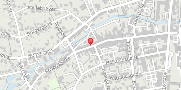 Trafikstøjkort på Rosensgade 40, 8300 Odder