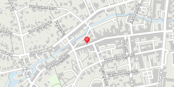 Trafikstøjkort på Rosensgade 42, 8300 Odder