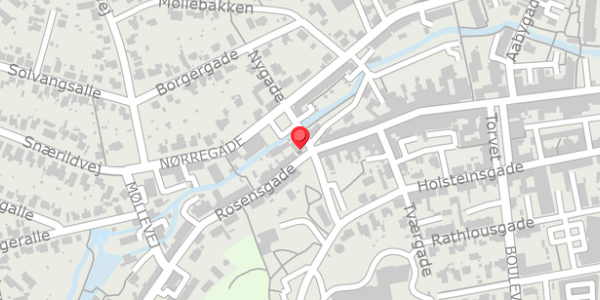 Trafikstøjkort på Rosensgade 52, 8300 Odder