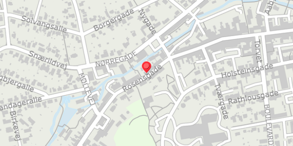 Trafikstøjkort på Rosensgade 62B, 8300 Odder