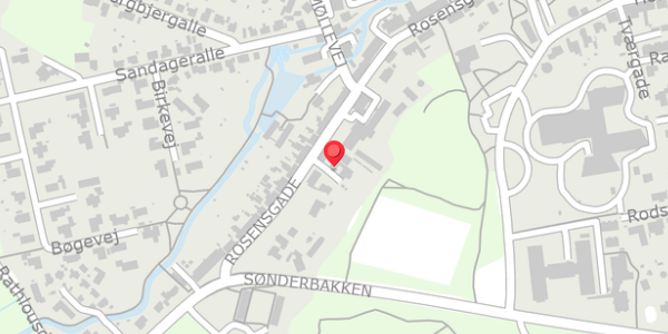Trafikstøjkort på Rosensgade 89C, 8300 Odder