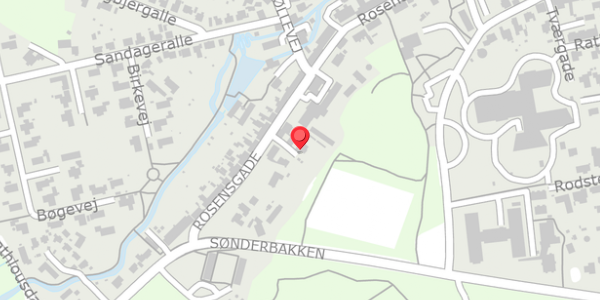 Trafikstøjkort på Rosensgade 89D, 8300 Odder