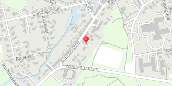 Trafikstøjkort på Rosensgade 91A, 8300 Odder