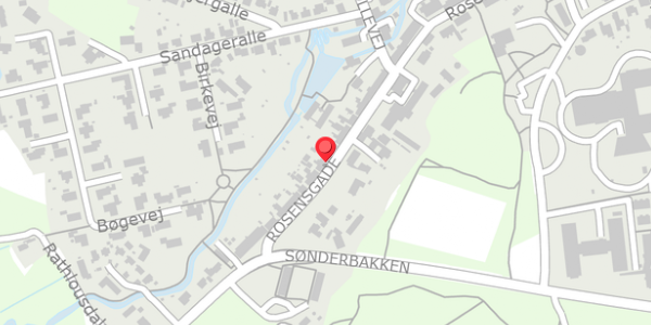 Trafikstøjkort på Rosensgade 106, 8300 Odder