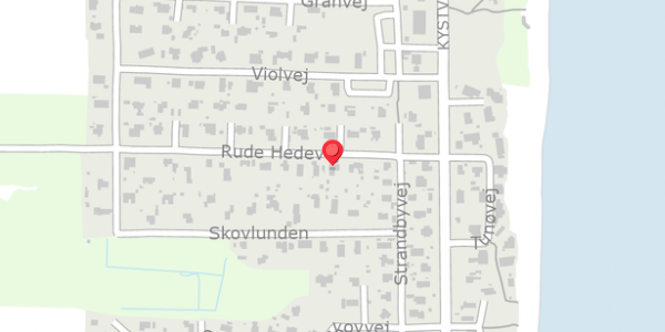 Trafikstøjkort på Rude Hedevej 7, . , 8300 Odder