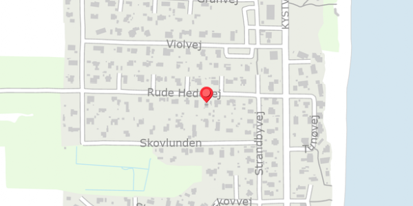 Trafikstøjkort på Rude Hedevej 9, 8300 Odder